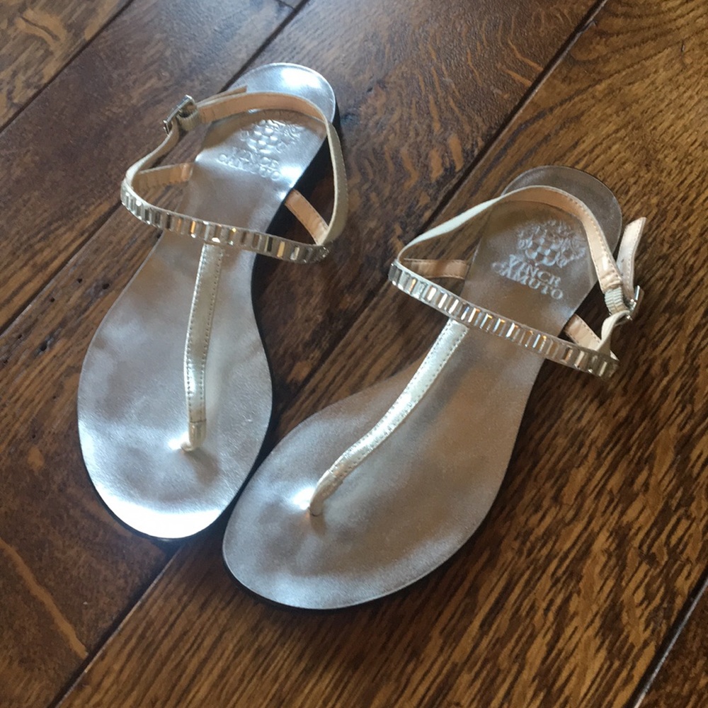 Silver sandals